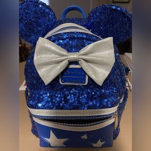 Blue Walt Disney backpack-Mickey ears backpack